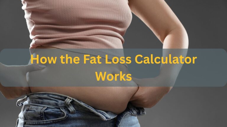 How the Fat Loss Calculator Works