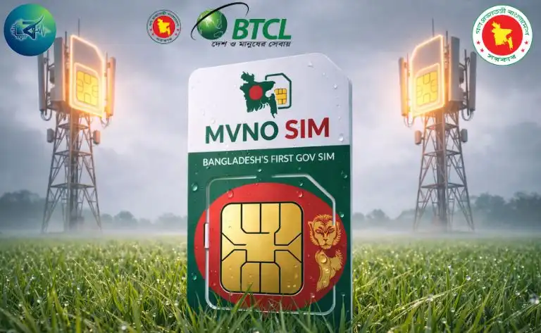 বাংলাদেশে প্রথম সরকারি MVNO সিম: সুবিধা, দাম ও কেনার নিয়ম