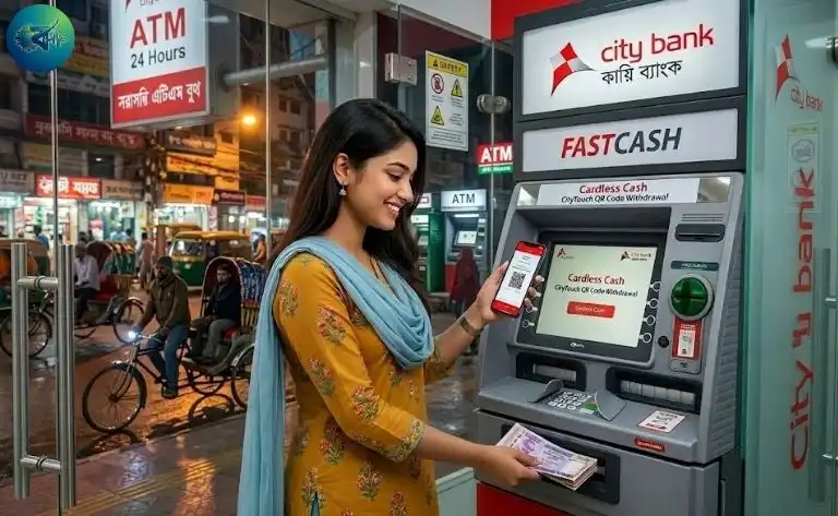 কার্ড ছাড়াই সিটি ব্যাংক এটিএম